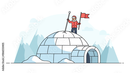 Conquering The Arctic Reaching The Top Of The Igloo Achieving Goals