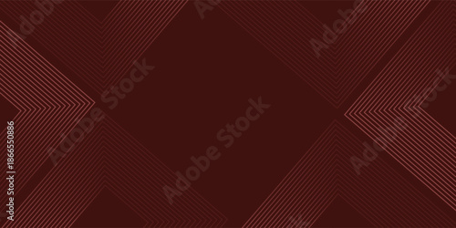 Abstract red neon arrow light glow background. Futuristic cyber laser line motion banner for casino. Dynamic techno perspective beam 3d graphic design. Cool party power and energy boost led tunnel