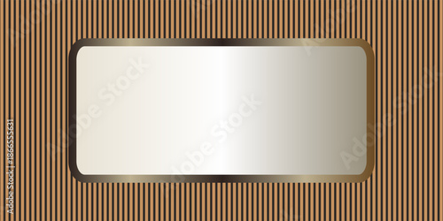 Decorative rail panels and a mirror in the center. Decor and interior.