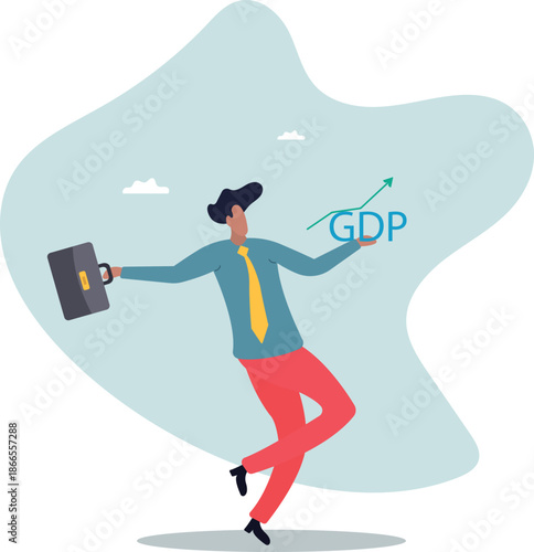 GDP Gross domestic product, import or export for country revenue growth, stock market profit value,about a man and his life.