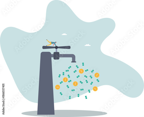 Cash flow, making profit from business or earning from stock investment.about a man and his life.