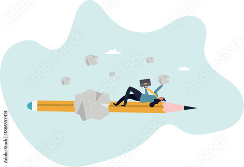 Run out of idea and imagination, lack of motivation or uninspired causing time wasted, failure and mistake.about a man and his life.