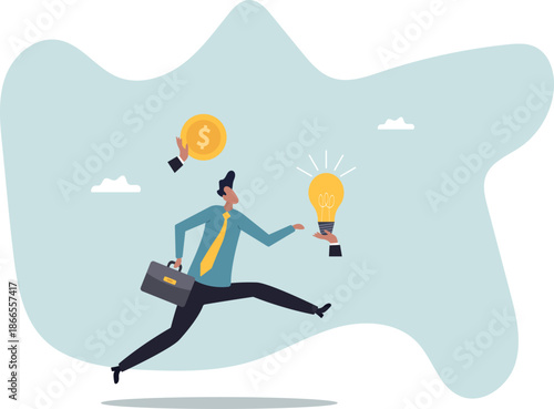 Crowd funding, new business or start up company to get money .about a man and his life.