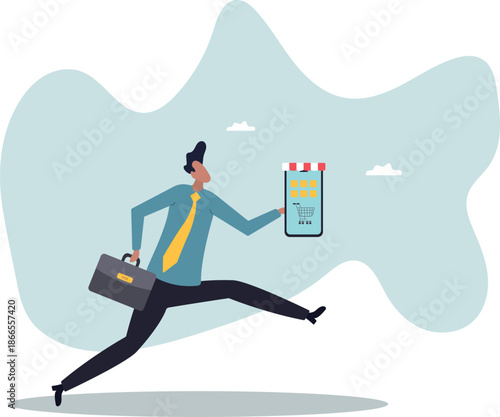 Online shop or e-commerce store, small business owner or entrepreneur shopkeeper,about a man and his life.