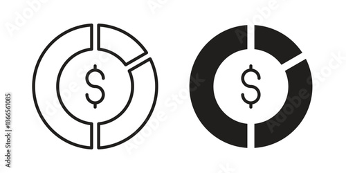 Asset allocation icons for Graphic Design Projects and web designs