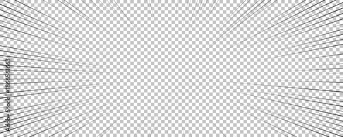 Black comic book transparent background