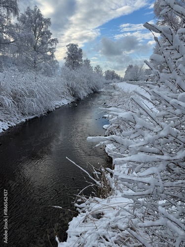river in winter