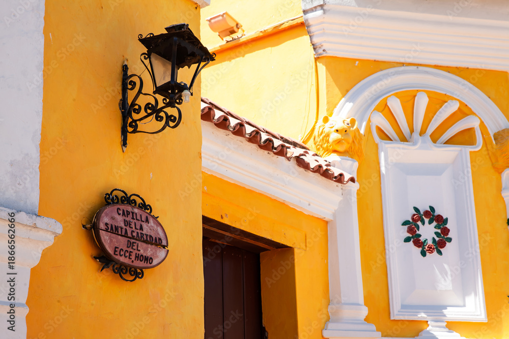 custom made wallpaper toronto digitalChapel of the Holy Charity of Ecce Homo at the beautiful historic Church of Saint Barbara built in 1613 in the colonial Heritage Town of Santa Cruz de Mompox in Colombia.