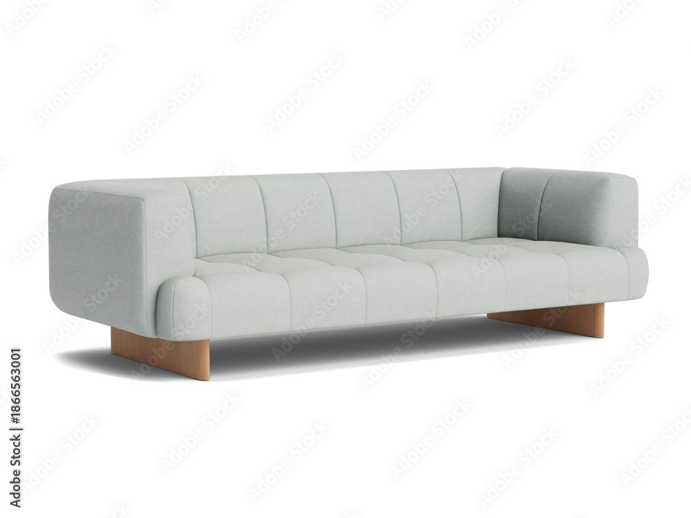 Naklejka premium Classic corner sofa isolated on white 