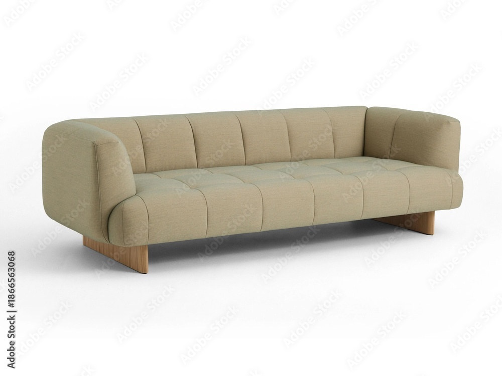 Fototapeta premium comfortable sofa isolated on white