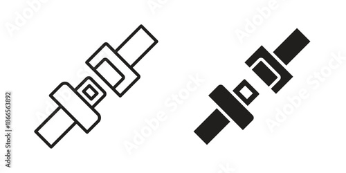 Car seat belt icons for Graphic Design Projects and web designs