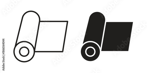 Carpet roll icons for Graphic Design Projects and web designs