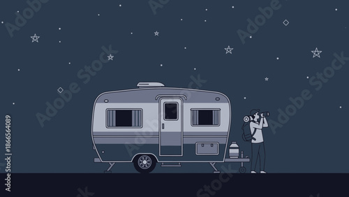 Camping Adventure Under The Stars With a Photographer And His Mobile Home