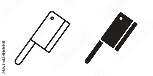 Chopper knife icons for Graphic Design Projects and web designs