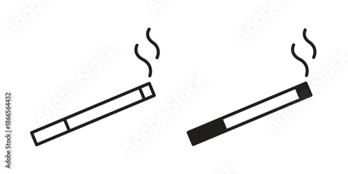 Cigarette icons for Graphic Design Projects and web designs