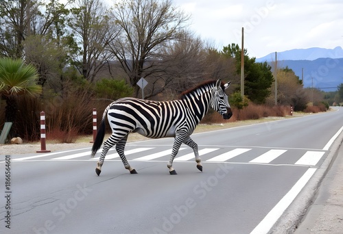 A view of a Zebra Crossing