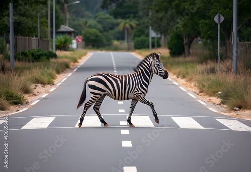 A view of a Zebra Crossing