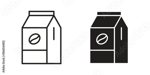 Coffee paper bag icons for Graphic Design Projects and web designs