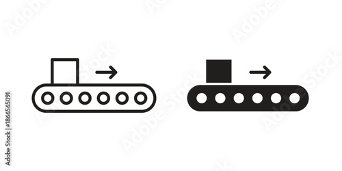 Conveyor belt icons for Graphic Design Projects and web designs