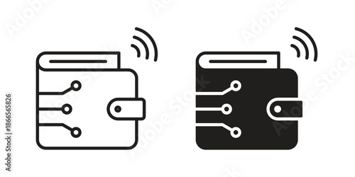 Digital wallet icons for Graphic Design Projects and web designs