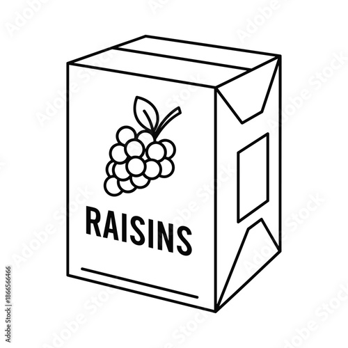 Raisins Package Illustration