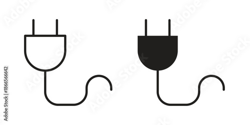 Electric plug icons for Graphic Design Projects and web designs