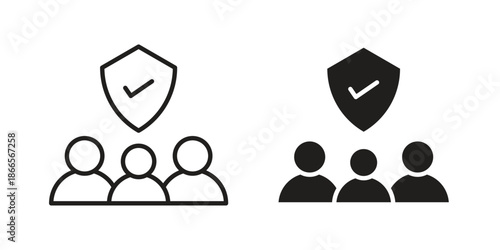 Family insurance icons for Graphic Design Projects and web designs