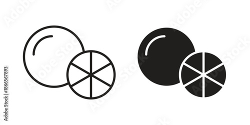 Grapefruit icons for Graphic Design Projects and web designs