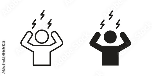 Headache icons for Graphic Design Projects and web designs