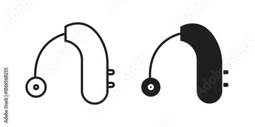 Hearing aid icons for Graphic Design Projects and web designs