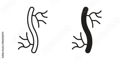 Human artery icons for Graphic Design Projects and web designs