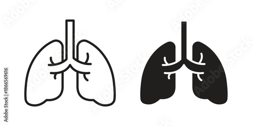 Lung icons for Graphic Design Projects and web designs