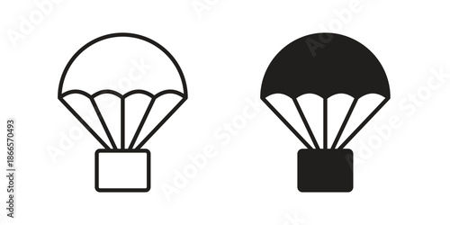 Parachute icons for Graphic Design Projects and web designs