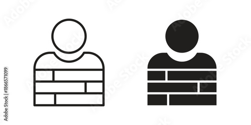 Prisoner icons for Graphic Design Projects and web designs