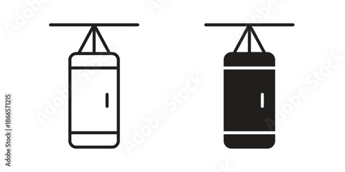 Punching bag icons for Graphic Design Projects and web designs