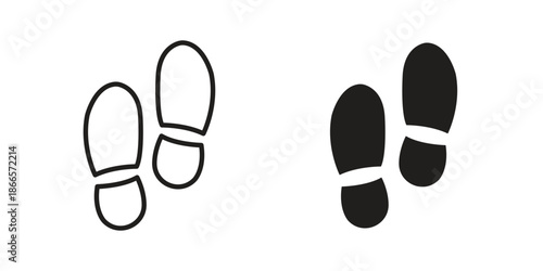 Shoe print icons for Graphic Design Projects and web designs