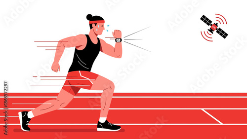 Athletic Performance Tracking with Smartwatch And Satellite Technology For Modern Training