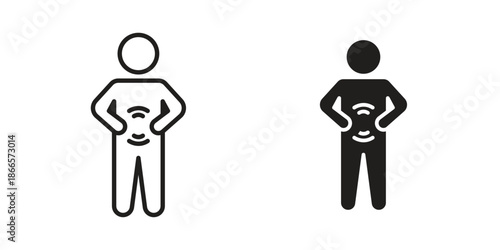 Stomachache icons for Graphic Design Projects and web designs