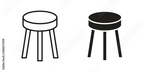 Stool icons for Graphic Design Projects and web designs