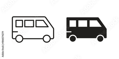 Van icons for Graphic Design Projects and web designs