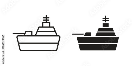Warship icons for Graphic Design Projects and web designs