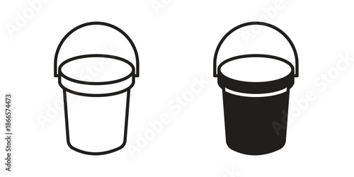 Water bucket icons for Graphic Design Projects and web designs