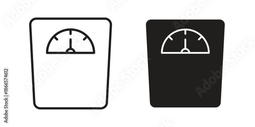 Weight scale icons for Graphic Design Projects and web designs