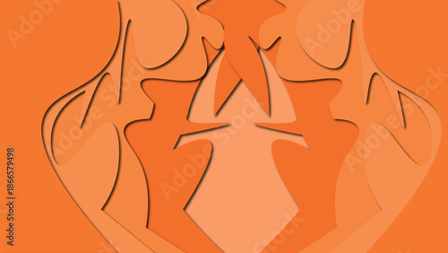paper cut vector illustration 