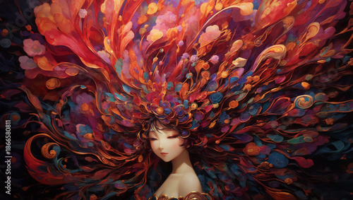 異世界の女王　AI生成素材