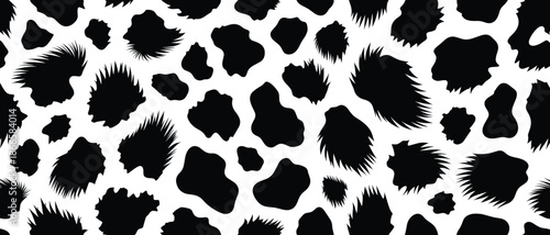 Abstract leopard pattern on animal fur skin print in african style for fashion design