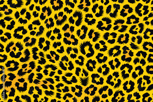 Vibrant African leopard print pattern showcasing animal fur and skin in an abstract design