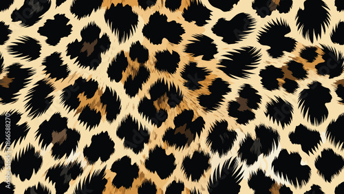 A vibrant leopard print pattern showcasing african animal fur and skin in an abstract design inspired by african wildlife