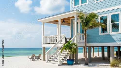 Exterior of beach house Gulf of Mexico