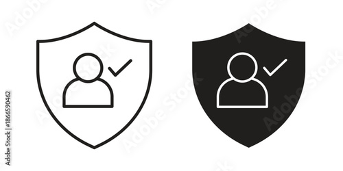 Authentication icons or logo isolated sign symbol vector illustration - high quality black style vector icons